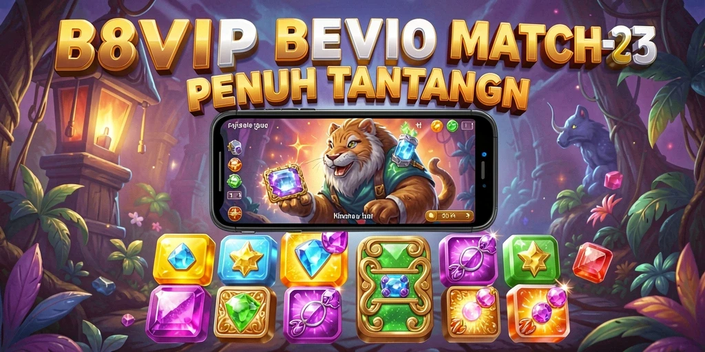 Tampilan gameplay B8VIP yang penuh warna dan menawan.