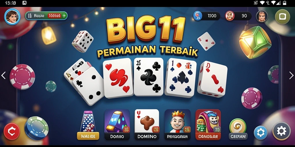 Tangkapan layar game BIG11 menunjukkan aksi seru permainan Domino.