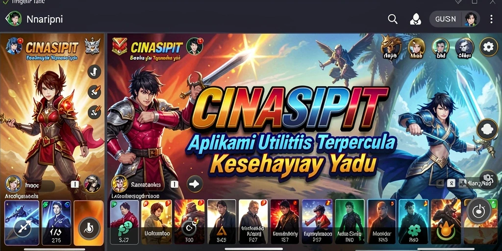 Tampilan antarmuka CINASIPIT yang menarik dan mudah digunakan.