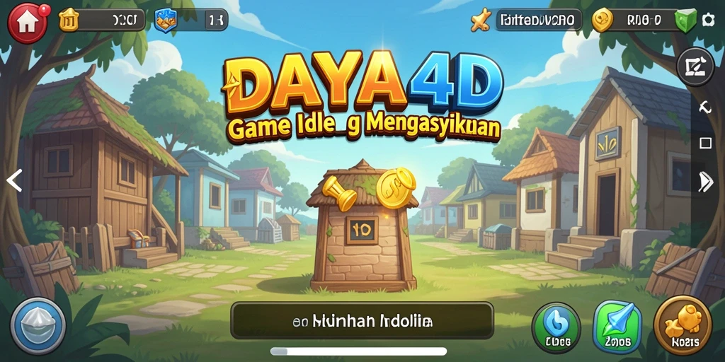 Screenshot gameplay DAYA4D dengan aksi karakter Idle yang menarik.