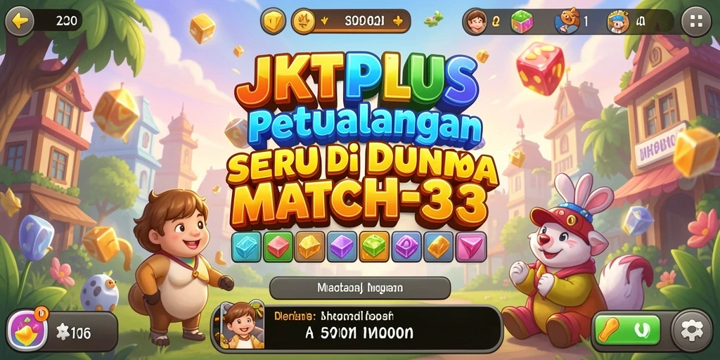 Tampilan gameplay JKTPLUS yang menarik dan penuh warna.