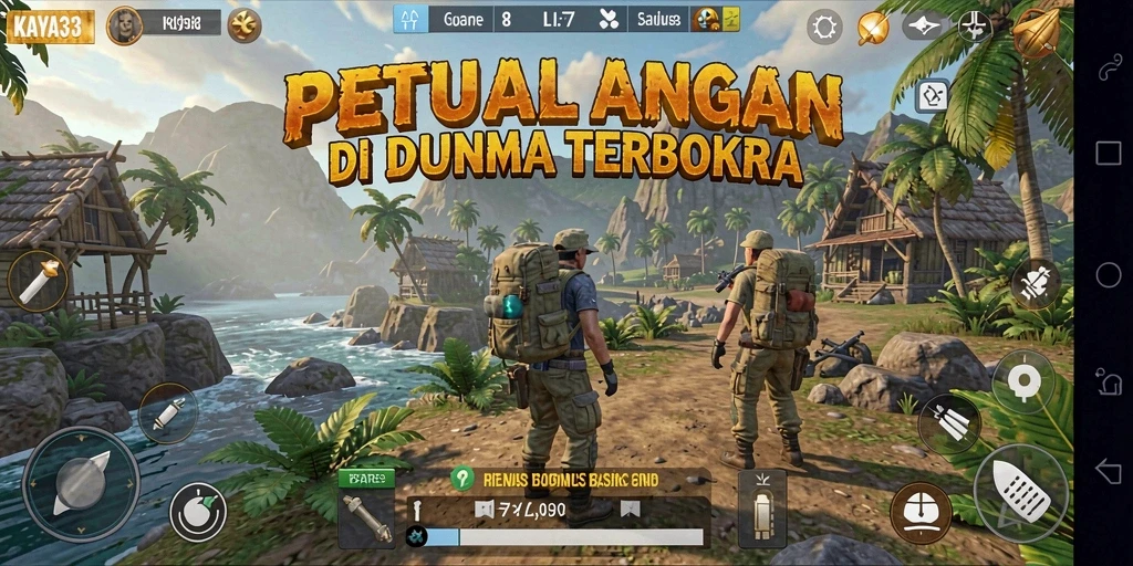Screenshot KAYA33 menampilkan pemain menikmati petualangan di dunia terbuka.