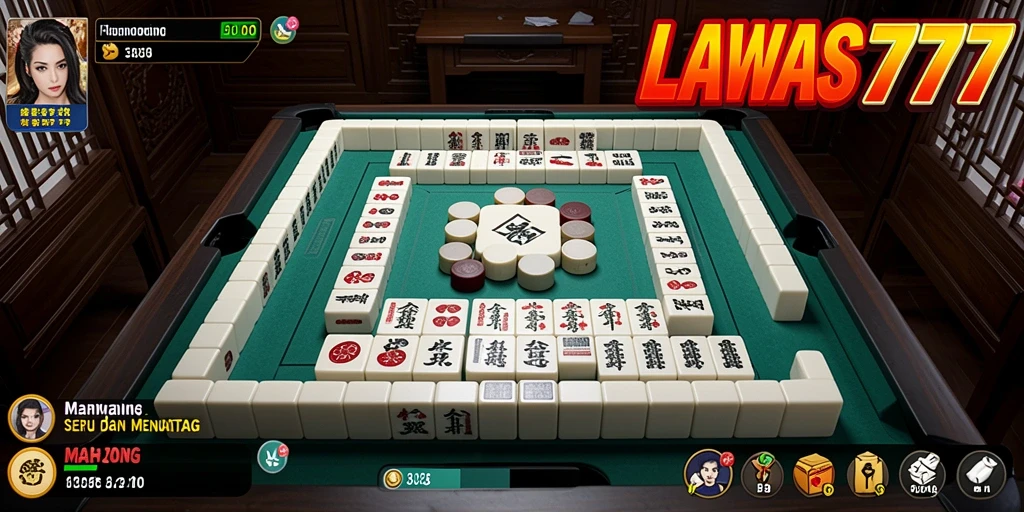 Tampilan seru gameplay Mahjong di LAWAS777.
