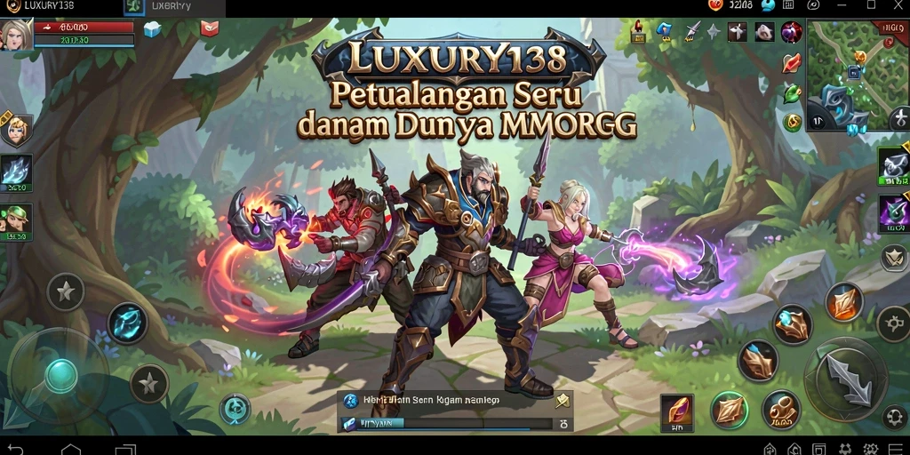 Tampilan gameplay seru di dunia MMORPG LUXURY138.