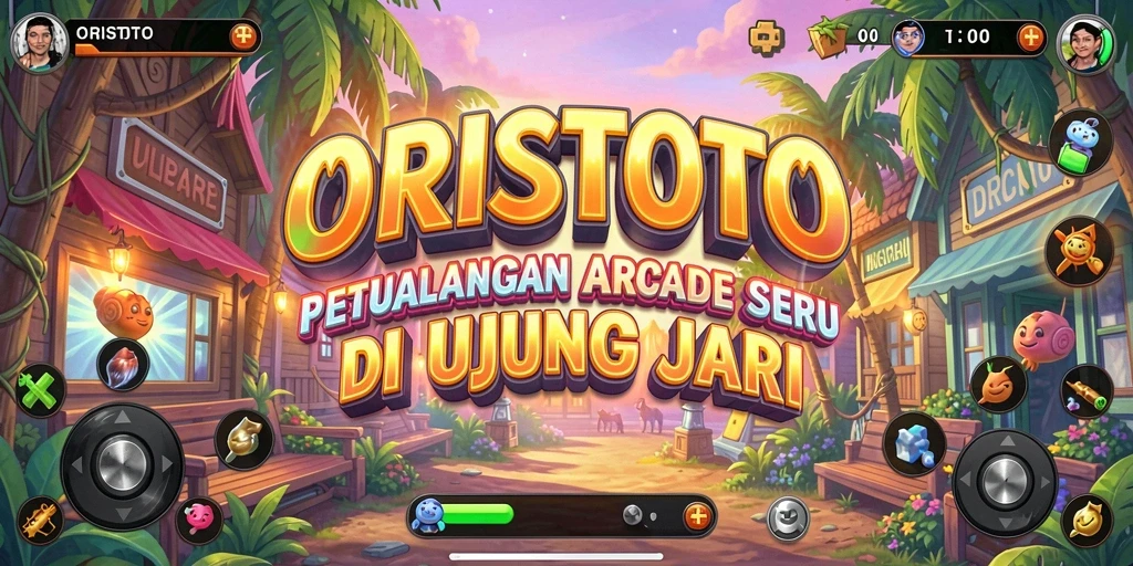 Tampilan gameplay seru dari ORISTOTO dengan karakter yang beraksi.