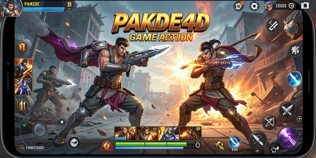 Tampilan gameplay seru dari PAKDE4D dengan aksi yang mendebarkan.