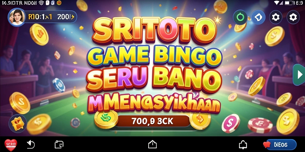 Tampilan gameplay yang menarik dalam game Bingo SRITOTO.