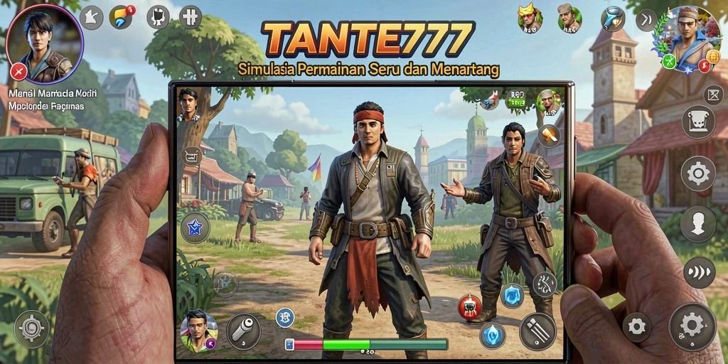Tampilan gameplay menarik dan detail dari TANTE777.